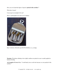 Have you ever heard the figure of speech &ldquo;packed in like sardines