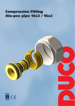 Compression Fitting Alu-pex pipe 14x2 / 16x2