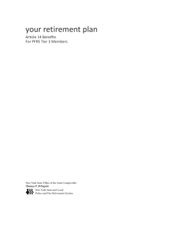 Article 14 Benefits for PFRS Tier 3 Members