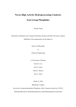 Novel, High Activity Hydroprocessing Catalysts: Iron Group