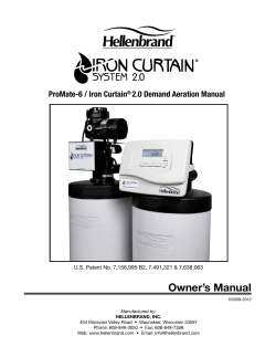 ProMate-6 / Iron Curtain&reg; 2.0 Demand Aeration Manual