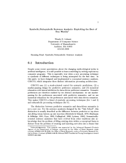Symbolic/Subsymbolic Sentence Analysis: Exploiting