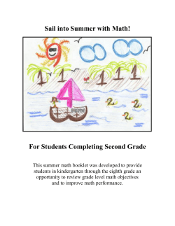 Summer Mathematics Packet - Montgomery County Public Schools
