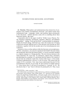 1. Overview. Philosophers and mathematicians have drawn lots of con