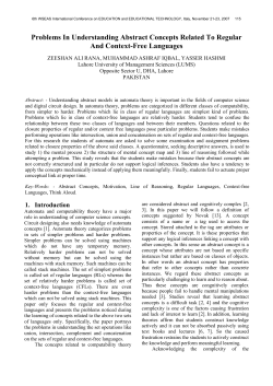 Problems In Understanding Abstract Concepts Related