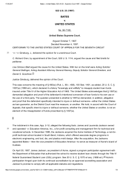 BATES v. UNITED STATES