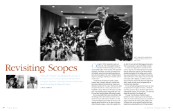 When John T. Scopes visited Peabody 36 years