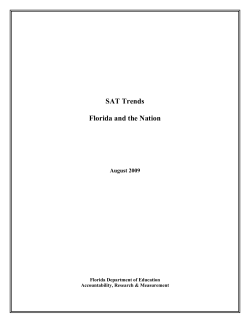 SAT Trends Florida and the Nation