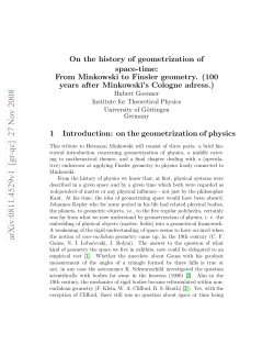 On the History of Geometrization of Space