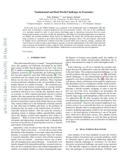 Fundamental and Real-World Challenges in Economics