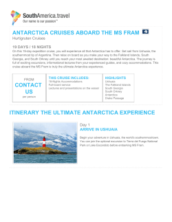 antarctica cruises aboard the ms fram