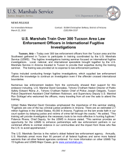 US Marshals Train Over 300 Tucson Area Law Enforcement Officers