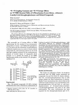 31P-15N Coupling Constants and 15N/14N Isotope