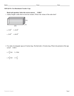 Read each question. Select the correct answer. 5.MD.7 1. Audrey