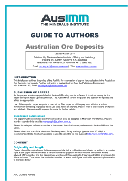 AOD Guide to Authors
