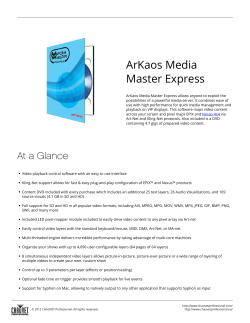 ArKaos Media Master Express