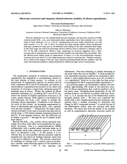 Electronic structure and impurity-limited electron