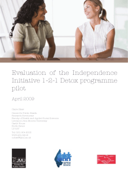 Evaluation of the Independence Initiative 1-2