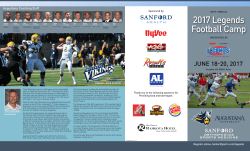 2017 Legends Football Camp