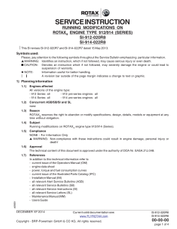 SI-912-020 - Rotax Aircaft Engines