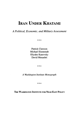 iran under khatami - The Washington Institute for Near East Policy