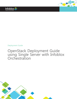 OpenStack Deployment Guide using Single Server with Infoblox
