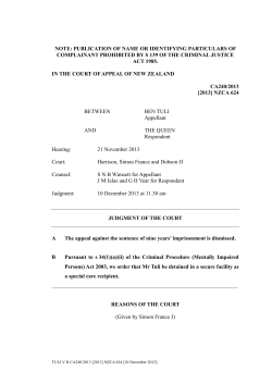 Tuli v R - New Zealand Law Society