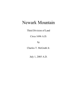 Newark Mountain Book