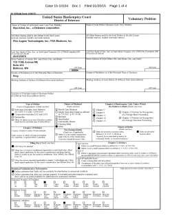 Case 15-10104 Doc 1 Filed 01/20/15 Page 1 of 4