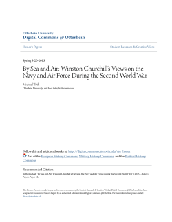 By Sea and Air: Winston Churchill`s Views on the Navy and Air Force