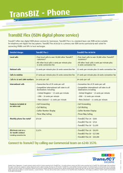 TransBIZ Flex digital phone service