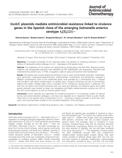 IncA/C plasmids mediate antimicrobial resistance