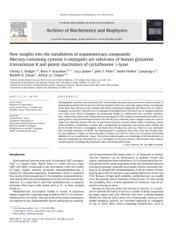 New insights into the metabolism of organomercury compounds