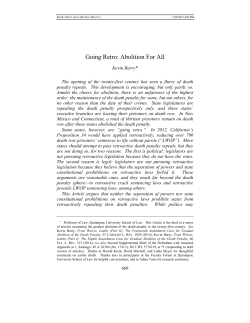 Going Retro: Abolition For All