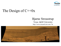 The Design of C++0x