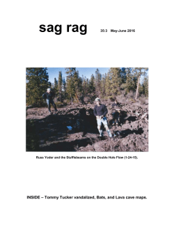 Sag Rag 35(3) - National Speleological Society