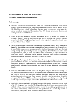 EU global strategy on foreign and security policy