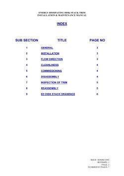 Energy Dissipating Disk Stack Trim