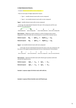Outcome 2 - Topic 2 Notes