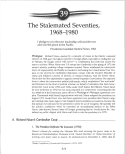 The Stalemated Seventies, 1968-1980