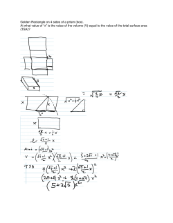 Golden Rectangle on 4 sides of a prism (box).