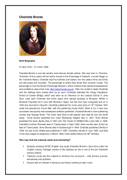 Charlotte Bronte - History to Herstory