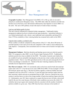 152 Deer Management Unit