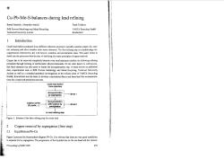 Cu-Pb-Me-S-balances during lead refining
