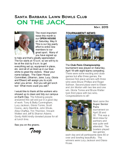 May - Santa Barbara Lawn Bowls Club