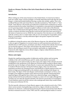 Death as a Woman: The Rise of the Cult of Santa Muerte in Mexico