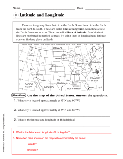 Latitude and Longitude