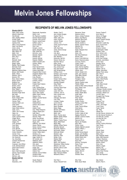 Melvin Jones Fellowships