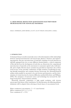 A dominant theme in modern materials science is the determination