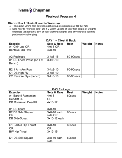 Workout Program 4
